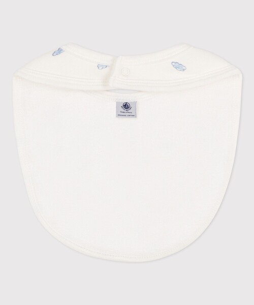 PETIT BATEAU（プチバトー）の「プリントサークルスタイ（スタイ/よだれかけ・キッズ・オフホワイト/ホワイト×グレー/ホワイト×ブルー・ONE SIZE）」の15枚目の写真