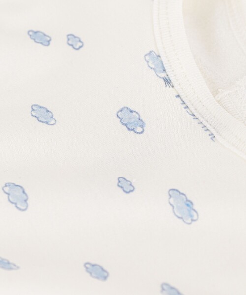 PETIT BATEAU（プチバトー）の「プリントサークルスタイ（スタイ/よだれかけ・キッズ・オフホワイト/ホワイト×グレー/ホワイト×ブルー・ONE SIZE）」の14枚目の写真