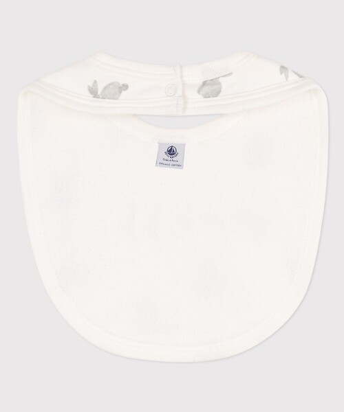 PETIT BATEAU（プチバトー）の「プリントサークルスタイ（スタイ/よだれかけ・キッズ・オフホワイト/ホワイト×グレー/ホワイト×ブルー・ONE SIZE）」の13枚目の写真