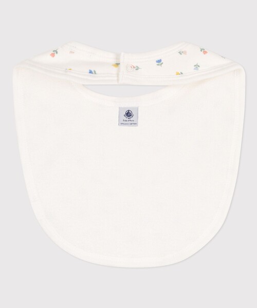 PETIT BATEAU（プチバトー）の「プリントサークルスタイ（スタイ/よだれかけ・キッズ・オフホワイト/ホワイト×グレー/ホワイト×ブルー・ONE SIZE）」の11枚目の写真