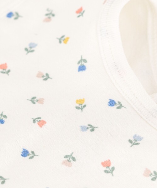 PETIT BATEAU（プチバトー）の「プリントサークルスタイ（スタイ/よだれかけ・キッズ・オフホワイト/ホワイト×グレー/ホワイト×ブルー・ONE SIZE）」の10枚目の写真