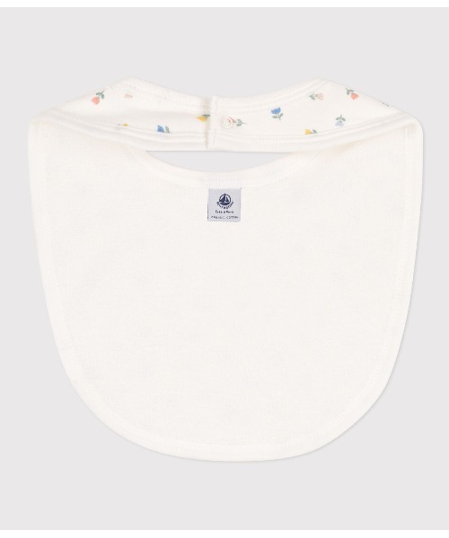 PETIT BATEAU（プチバトー）の「プリントサークルスタイ（スタイ/よだれかけ・キッズ・オフホワイト/ホワイト×グレー/ホワイト×ブルー・ONE SIZE）」の8枚目の写真