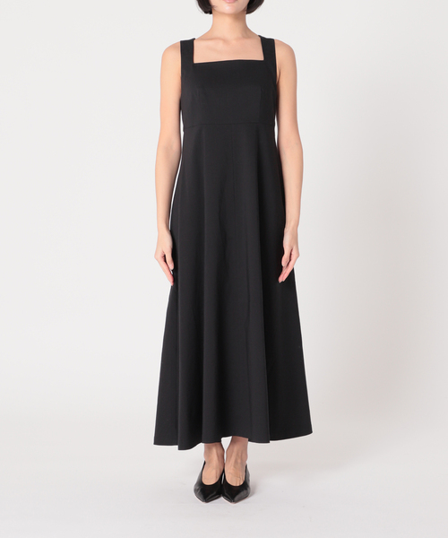 NOBLE麻ストレッチスクエアネックワンピース 3度追加完売品‼︎