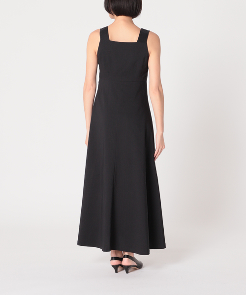 madameHcloset 麻スクエアネックワンピース　サイズ３８ SS麻スクエアネックワンピースMH121 madameH CLOSET オンライン
