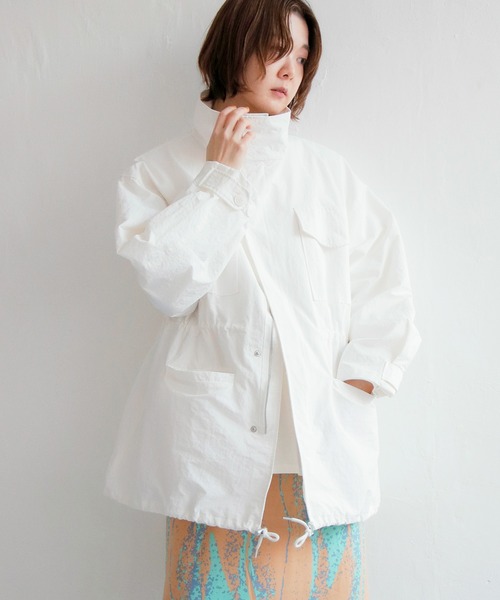 notch.（ノッチ）の「M-65（モッズコート・レディース・ブラック/ダークグリーン/オフホワイト・M）」の2枚目の写真