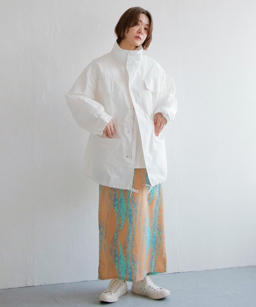 notch.（ノッチ）の「M-65（モッズコート・レディース・ブラック/ダークグリーン/オフホワイト・M）」の9枚目の写真