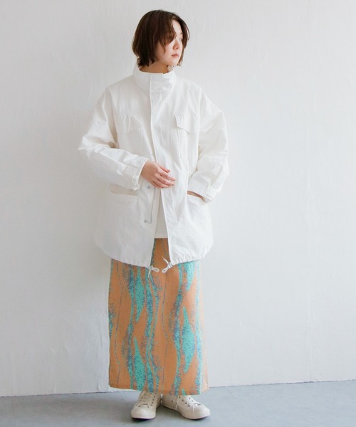 notch.（ノッチ）の「M-65（モッズコート・レディース・ブラック/ダークグリーン/オフホワイト・M）」の13枚目の写真