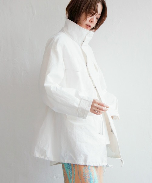 notch.（ノッチ）の「M-65（モッズコート・レディース・ブラック/ダークグリーン/オフホワイト・M）」の5枚目の写真