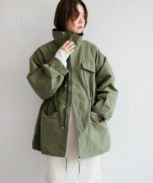 notch.（ノッチ）の「M-65（モッズコート・レディース・ブラック/ダークグリーン/オフホワイト・M）」の15枚目の写真