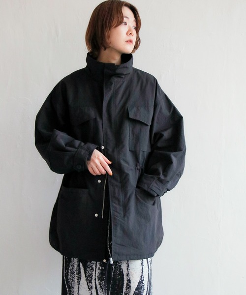 notch.（ノッチ）の「M-65（モッズコート・レディース・ブラック/ダークグリーン/オフホワイト・M）」の16枚目の写真