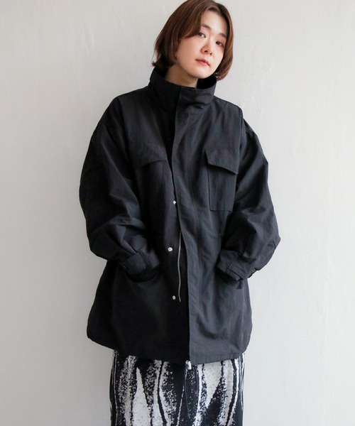 notch.（ノッチ）の「M-65（モッズコート・レディース・ブラック/ダークグリーン/オフホワイト・M）」の12枚目の写真