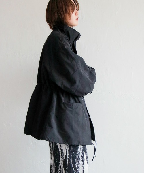 notch.（ノッチ）の「M-65（モッズコート・レディース・ブラック/ダークグリーン/オフホワイト・M）」の6枚目の写真