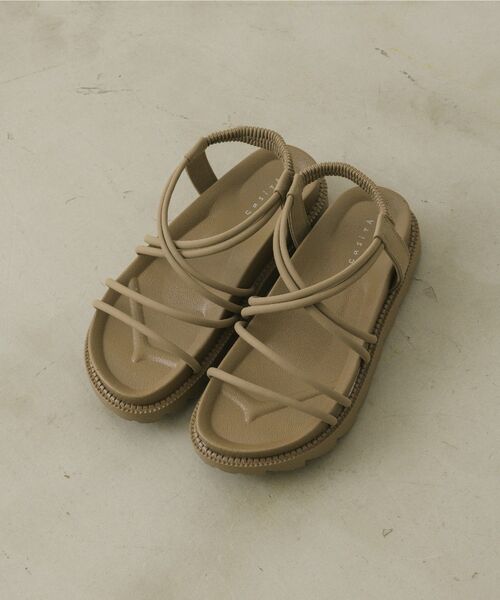 RETRO GIRL（レトロガール）の「ストラップサンダル（サンダル・レディース・ブラック/ベージュ/ナチュラル・MEDIUM/LARGE）」の3枚目の写真