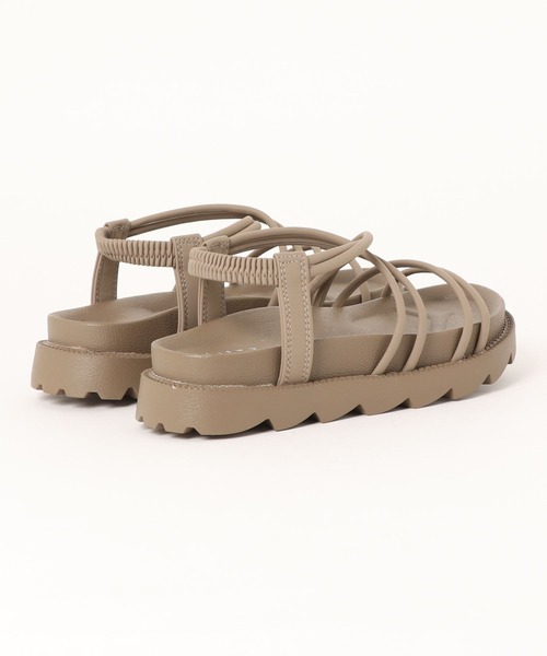 RETRO GIRL（レトロガール）の「ストラップサンダル（サンダル・レディース・ブラック/ベージュ/ナチュラル・MEDIUM/LARGE）」の6枚目の写真