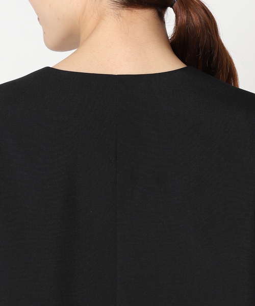 JOURNAL STANDARD(ジャーナルスタンダード)の「ノーカラーダブルジャケット(ノーカラージャケット・レディース・ネイビー/ベージュ/ブラウン・FREE)」の13枚目の写真