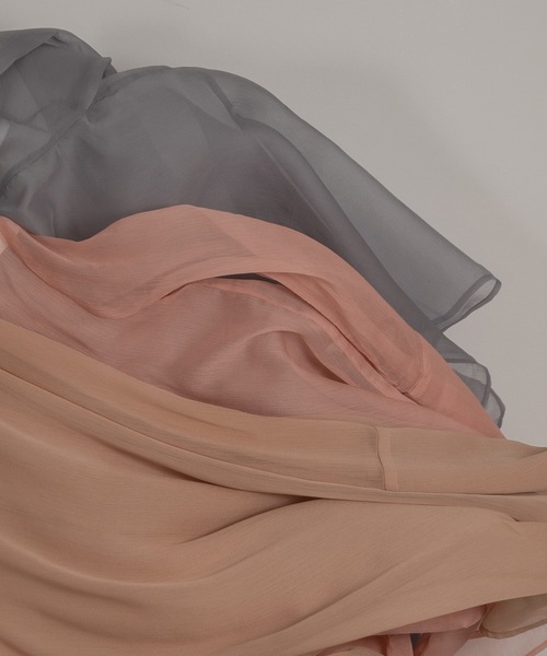 I_am（アイアム）の「high neck sheer tops（シャツ/ブラウス・レディース・ブルー系/ピンク/オレンジ系・FREE）」の10枚目の写真