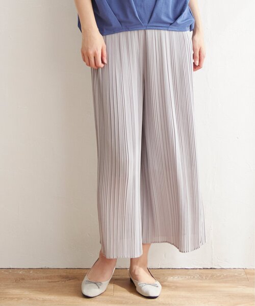 ikka(イッカ)の「シフォンプリーツガウチョパンツ(その他パンツ・レディース・ブラック/ミント/スモークグレー・S/M/L)」の10枚目の写真