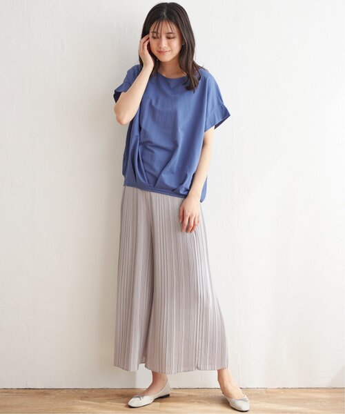 ikka(イッカ)の「シフォンプリーツガウチョパンツ(その他パンツ・レディース・ブラック/ミント/スモークグレー・S/M/L)」の12枚目の写真