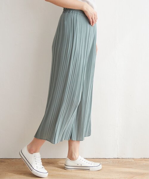 ikka(イッカ)の「シフォンプリーツガウチョパンツ(その他パンツ・レディース・ブラック/ミント/スモークグレー・S/M/L)」の17枚目の写真