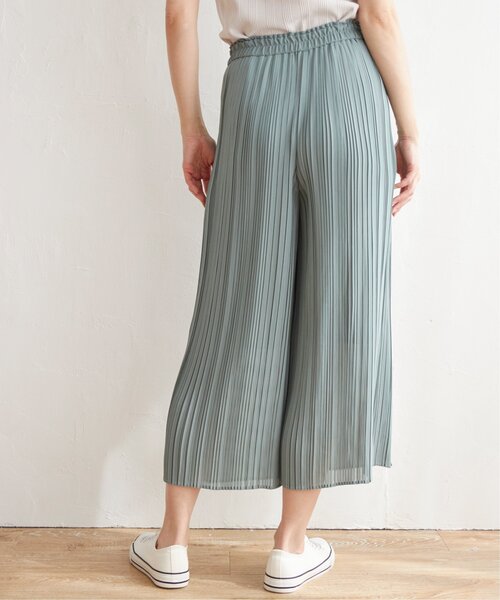 ikka(イッカ)の「シフォンプリーツガウチョパンツ(その他パンツ・レディース・ブラック/ミント/スモークグレー・S/M/L)」の18枚目の写真