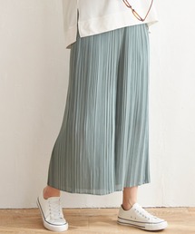 シフォンプリーツガウチョパンツ