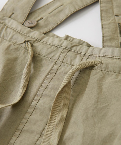 CUBE SUGAR（キューブシュガー）の「WEB限定コットンタイプライターサロペットパンツ（サロペット/オーバーオール・レディース・スミクロ/ベージュ・M）」の18枚目の写真