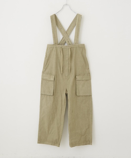 CUBE SUGAR（キューブシュガー）の「WEB限定コットンタイプライターサロペットパンツ（サロペット/オーバーオール・レディース・スミクロ/ベージュ・M）」の22枚目の写真