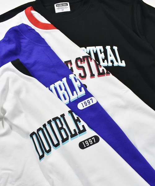 DOUBLE STEAL（ダブルスティール）の「DSカレッジ Tシャツ（Tシャツ/カットソー・メンズ・ブラック/ホワイト/ブルー/ホワイト系その他・MEDIUM/LARGE/X-LARGE/XX-LARGE）」の5枚目の写真