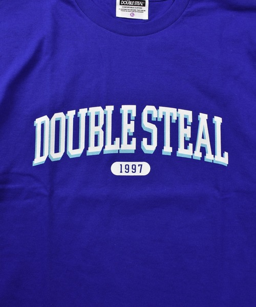 DOUBLE STEAL（ダブルスティール）の「DSカレッジ Tシャツ（Tシャツ/カットソー・メンズ・ブラック/ホワイト/ブルー/ホワイト系その他・MEDIUM/LARGE/X-LARGE/XX-LARGE）」の6枚目の写真