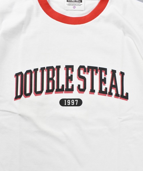 DOUBLE STEAL（ダブルスティール）の「DSカレッジ Tシャツ（Tシャツ/カットソー・メンズ・ブラック/ホワイト/ブルー/ホワイト系その他・MEDIUM/LARGE/X-LARGE/XX-LARGE）」の8枚目の写真