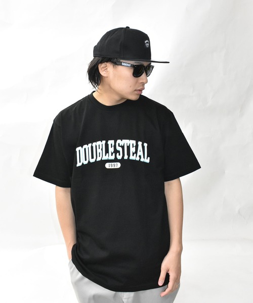 DOUBLE STEAL（ダブルスティール）の「DSカレッジ Tシャツ（Tシャツ/カットソー・メンズ・ブラック/ホワイト/ブルー/ホワイト系その他・MEDIUM/LARGE/X-LARGE/XX-LARGE）」の10枚目の写真