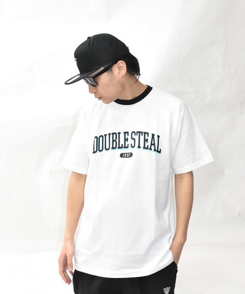 DOUBLE STEAL（ダブルスティール）の「DSカレッジ Tシャツ（Tシャツ/カットソー・メンズ・ブラック/ホワイト/ブルー/ホワイト系その他・MEDIUM/LARGE/X-LARGE/XX-LARGE）」の17枚目の写真