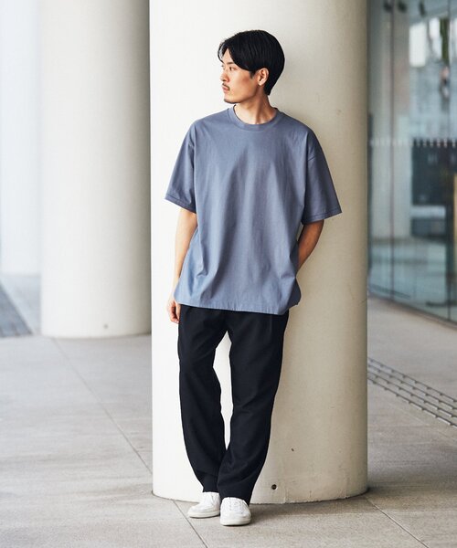 ATON エイトン　Tシャツチュニック ATON tシャツ (エイトン) 12/- AIR SPININNG | ROUND HEM