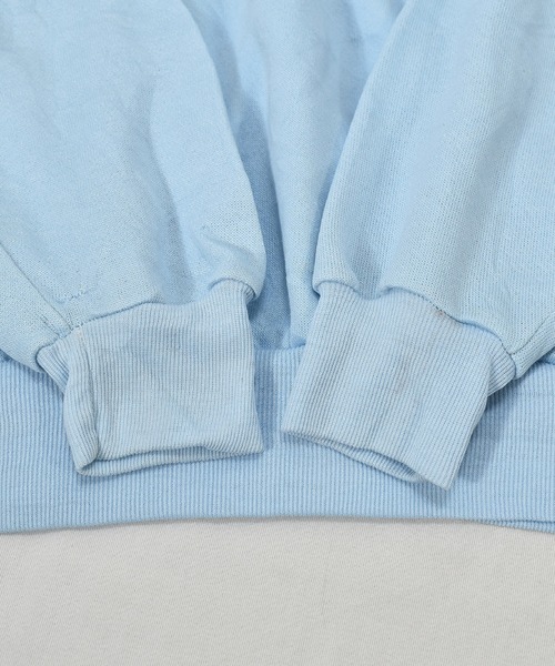 VINTAGE(ヴィンテージ)の「【ヴィンテージ古着】80s XPRES KNITS ”CHEERS” 両面プリント ラグランスウェット USA製(スウェット・メンズ・ブルー・X-LARGE)」の8枚目の写真