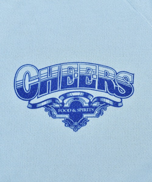 VINTAGE(ヴィンテージ)の「【ヴィンテージ古着】80s XPRES KNITS ”CHEERS” 両面プリント ラグランスウェット USA製(スウェット・メンズ・ブルー・X-LARGE)」の7枚目の写真