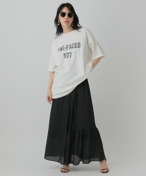 Chaos（カオス）の「Chaos(カオス)/フルートサテンスカート（スカート・レディース・ブラック/ベージュ・FREE）」の13枚目の写真