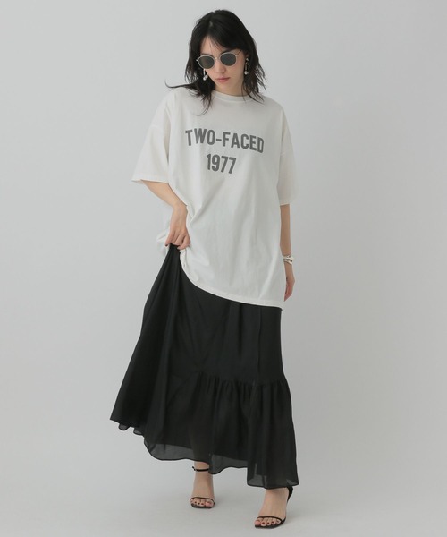 Chaos（カオス）の「Chaos(カオス)/フルートサテンスカート（スカート・レディース・ブラック/ベージュ・FREE）」の22枚目の写真