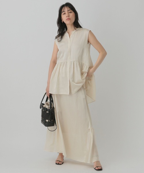 Chaos（カオス）の「Chaos(カオス)/フルートサテンスカート（スカート・レディース・ブラック/ベージュ・FREE）」の14枚目の写真