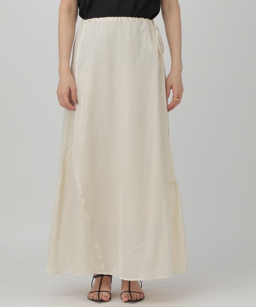 Chaos（カオス）の「Chaos(カオス)/フルートサテンスカート（スカート・レディース・ブラック/ベージュ・FREE）」の20枚目の写真