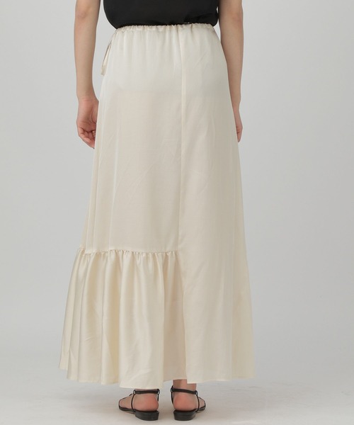 Chaos（カオス）の「Chaos(カオス)/フルートサテンスカート（スカート・レディース・ブラック/ベージュ・FREE）」の4枚目の写真