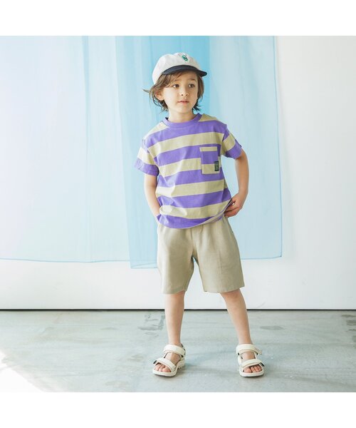 BREEZE（ブリーズ）の「もっとスズシープリペラパンツ_5分丈（その他パンツ・キッズ・イエロー/ベージュ/パープル/レッド/ブラック・90/100/110/120/130/140/150）」の6枚目の写真