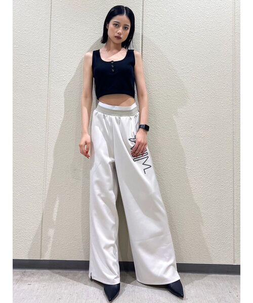 GYDA(ジェイダ)の「【みちょぱコラボ】ヘンリーネックテレコタンクトップ(タンクトップ・レディース・ブラック/オフホワイト・FREE)」の7枚目の写真