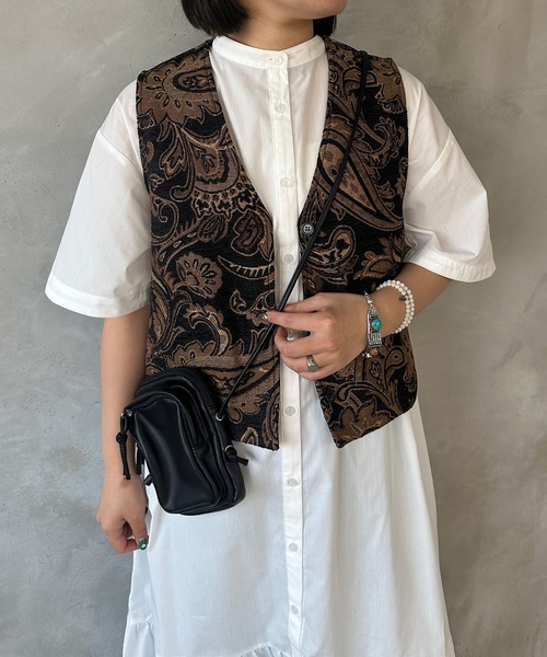 kutir（クティール）の「【共紐付き】アソートティアードシャツワンピース（シャツワンピース・レディース・ライトブルー/ライトグリーン/オフホワイト・SMALL/MEDIUM/LARGE）」の6枚目の写真