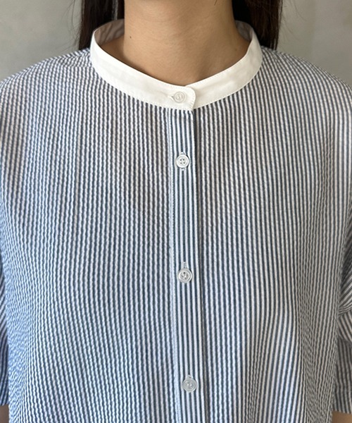 kutir（クティール）の「【共紐付き】アソートティアードシャツワンピース（シャツワンピース・レディース・ライトブルー/ライトグリーン/オフホワイト・SMALL/MEDIUM/LARGE）」の18枚目の写真