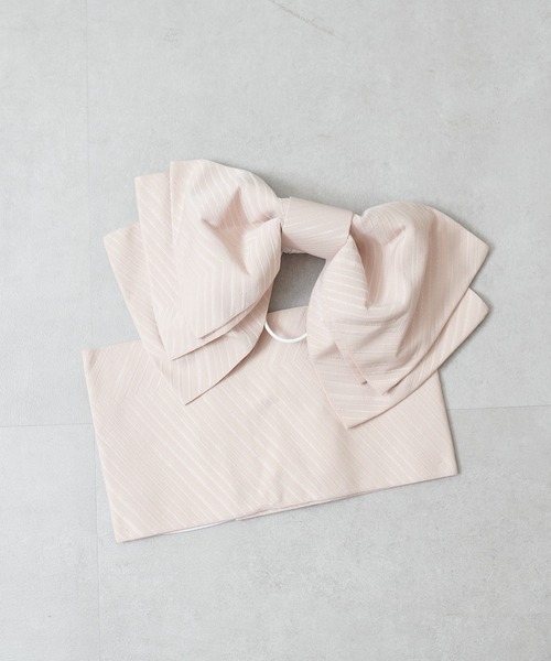 natural couture(ナチュラルクチュール)の「6枚羽リボン結び帯(和装小物・レディース・ベージュ/イエロー/レッド/ミント/グリーン・FREE)」の2枚目の写真