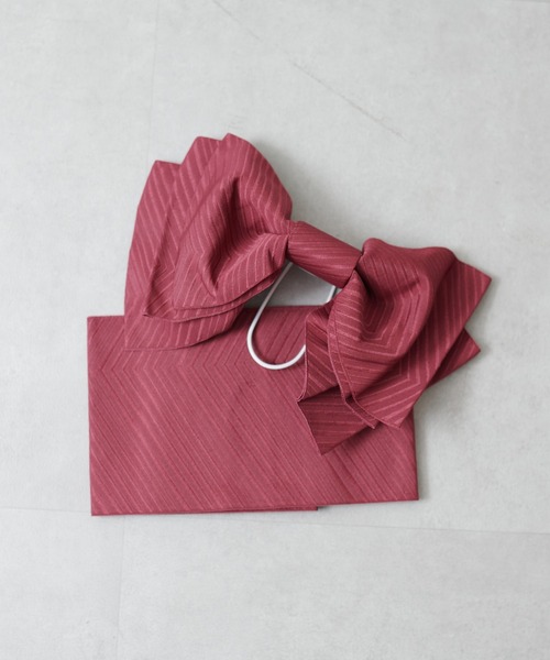 natural couture(ナチュラルクチュール)の「6枚羽リボン結び帯(和装小物・レディース・ベージュ/イエロー/レッド/ミント/グリーン・FREE)」の5枚目の写真