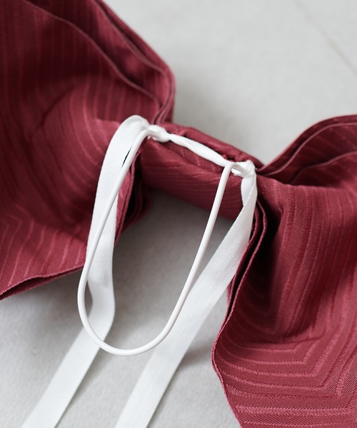 natural couture(ナチュラルクチュール)の「6枚羽リボン結び帯(和装小物・レディース・ベージュ/イエロー/レッド/ミント/グリーン・FREE)」の7枚目の写真