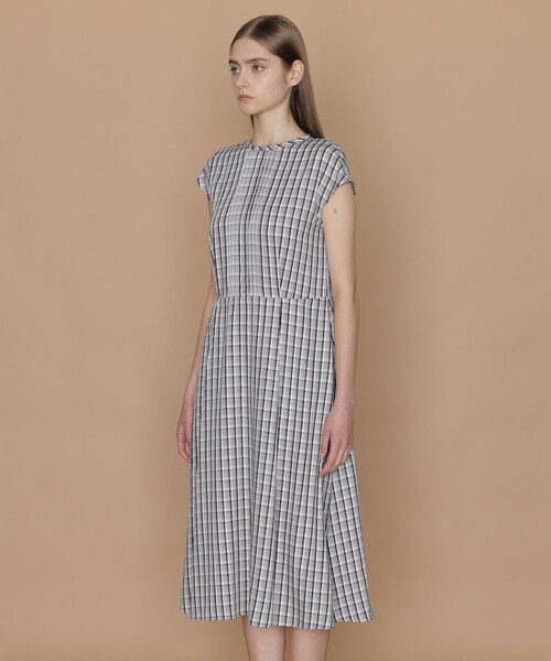 MACKINTOSH LONDON（マッキントッシュ ロンドン）の「レーヨンチェックワンピース（ワンピース・レディース・ブラック・38/40）」の3枚目の写真