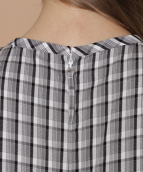 MACKINTOSH LONDON（マッキントッシュ ロンドン）の「レーヨンチェックワンピース（ワンピース・レディース・ブラック・38/40）」の8枚目の写真