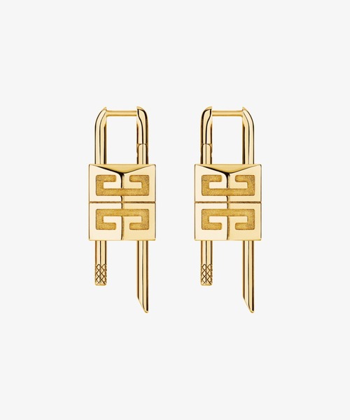 LOCK SMALL GOLDEN EARRINGS